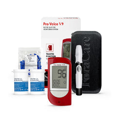 FORA Pro Voice V9 talking glucometer with audible readings for easy monitoring