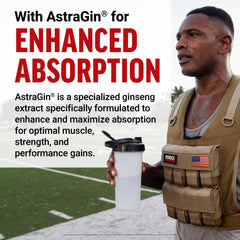 Force Factor Creatine HMB Powder athletic scene showing energy and focus