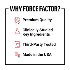 Force Factor Creatine box and bottle showcase packaging design.