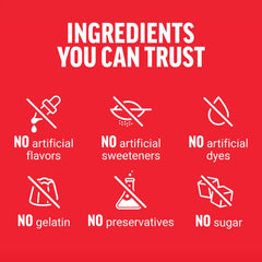 Glossy Force Factor HMB packaging label emphasizing non-GMO and gelatin-free format