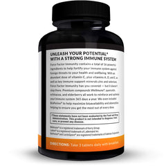 Force Factor Immunity capsules close-up showing soft-coated tablets.