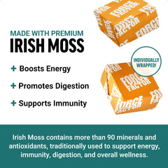 Force Factor Sea Moss Soft Chews 2-pack packaging highlighting non-GMO and gluten-free formulation