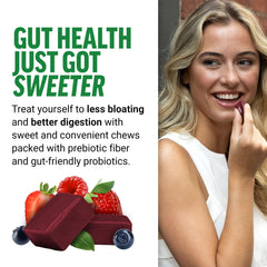 FORCE FACTOR Smarter Greens Soft Chews ingredients label details probiotics and fiber