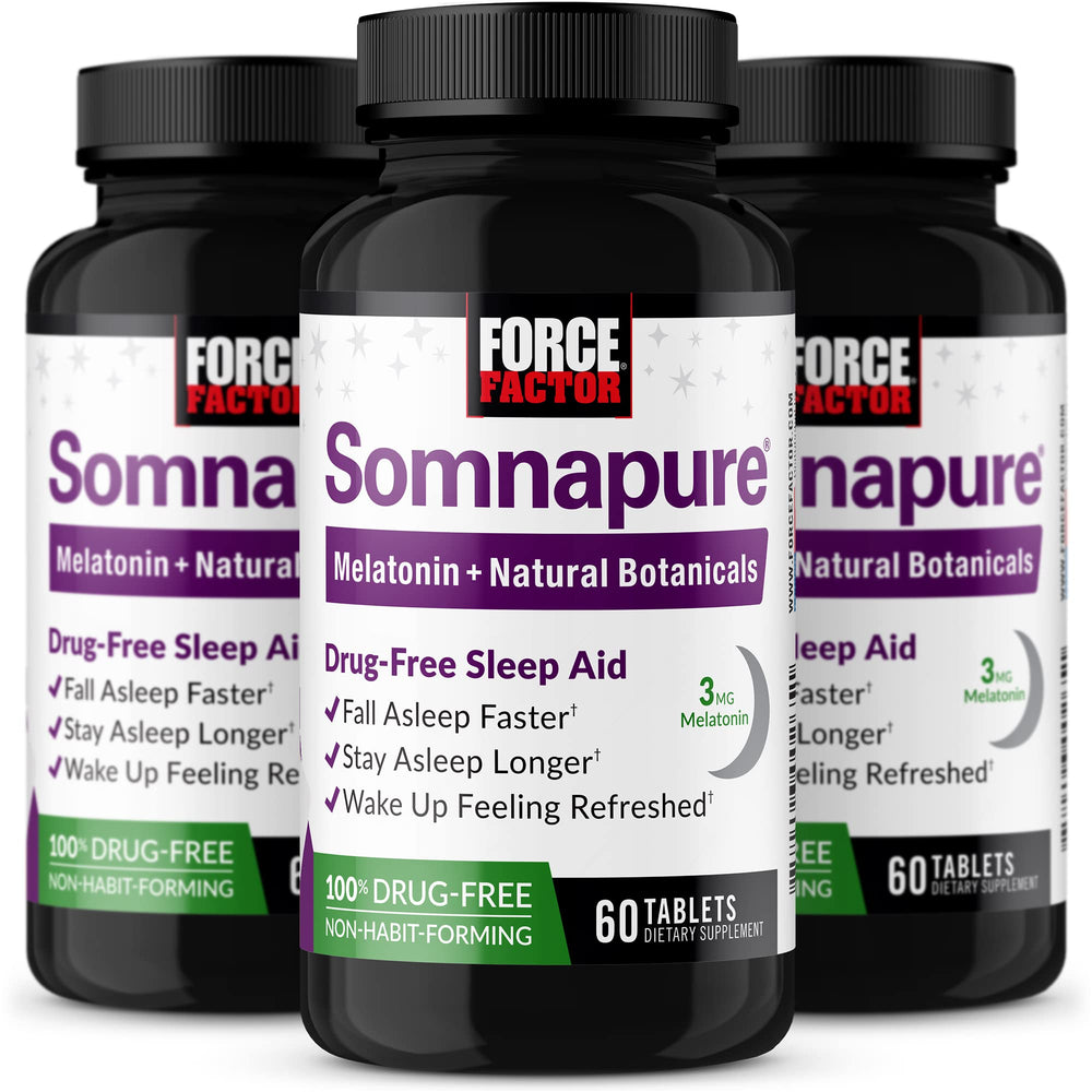 Force Factor Somnapure 3-pack front view for restful nights.