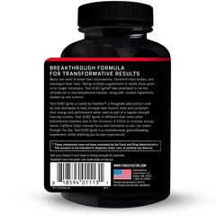 Force Factor Test X180 Ignite capsules closeup showing capsules and potency