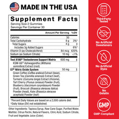 Mixed berry gummy close-up emphasizing tasty, convenient daily use.