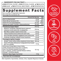 Force Factor Test X180 Surge zumXR ingredient focus for stamina