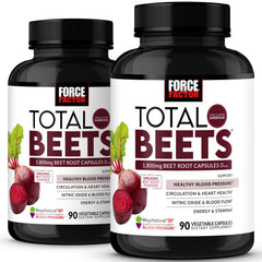 Force Factor Total Beets bottle with capsules signaling heart health support
