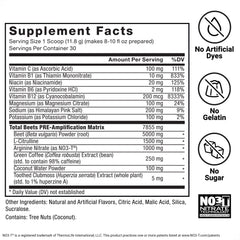 250 mg caffeine in Total Beets supports alert focus during training.