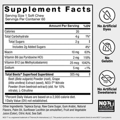 Force Factor Total Beets close-up features L-citrulline for daily support