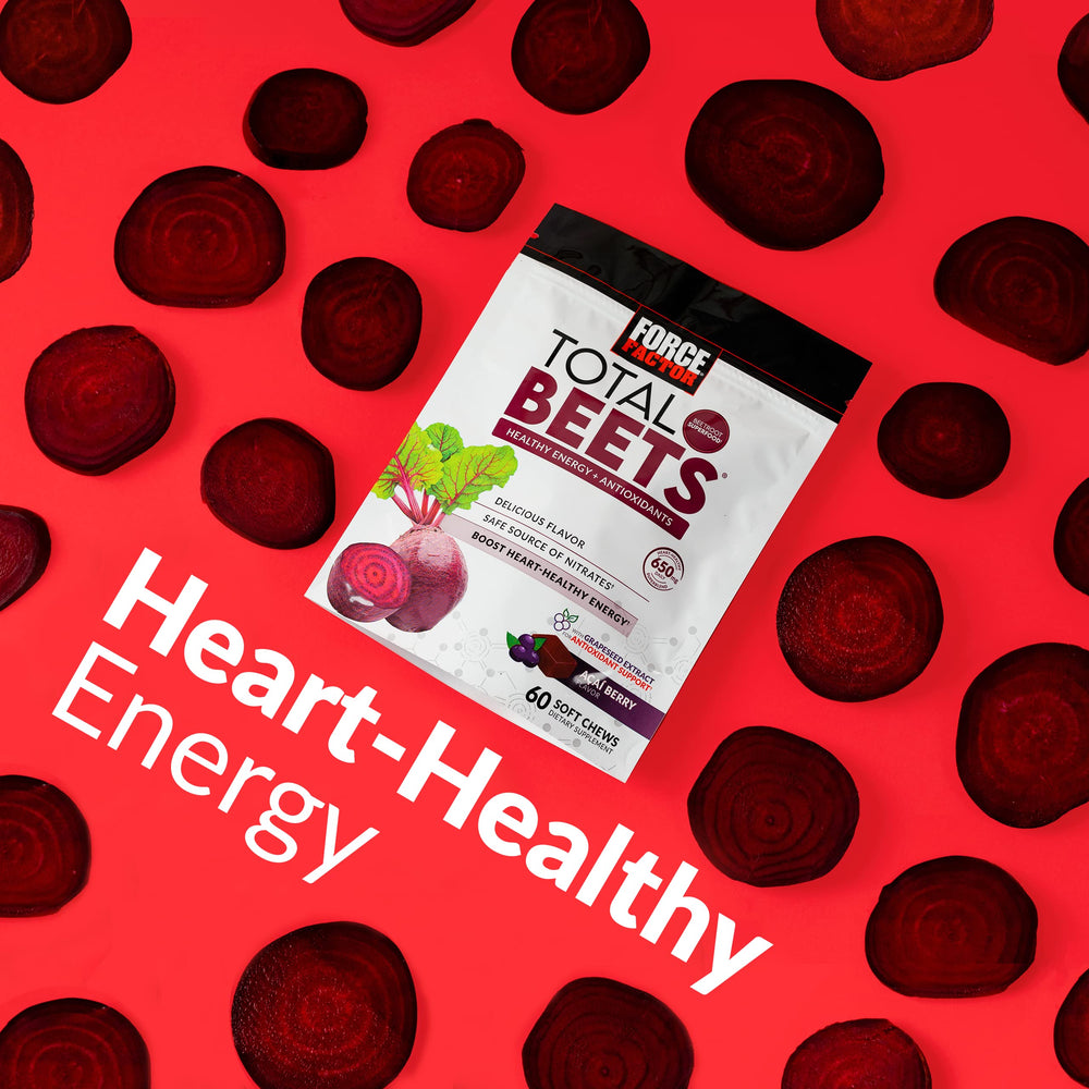 Force Factor Total Beets nutrition label closeup in USA pack