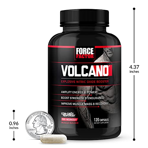 Force Factor Volcano in gym scene suggesting pre-workout timing