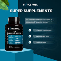 Force Fuel lab-tested badge on packaging reinforcing quality and safety considerations.