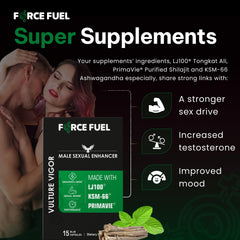 FORCE FUEL Vulture Vigor ashwagandha plant close-up highlighting adaptogens.