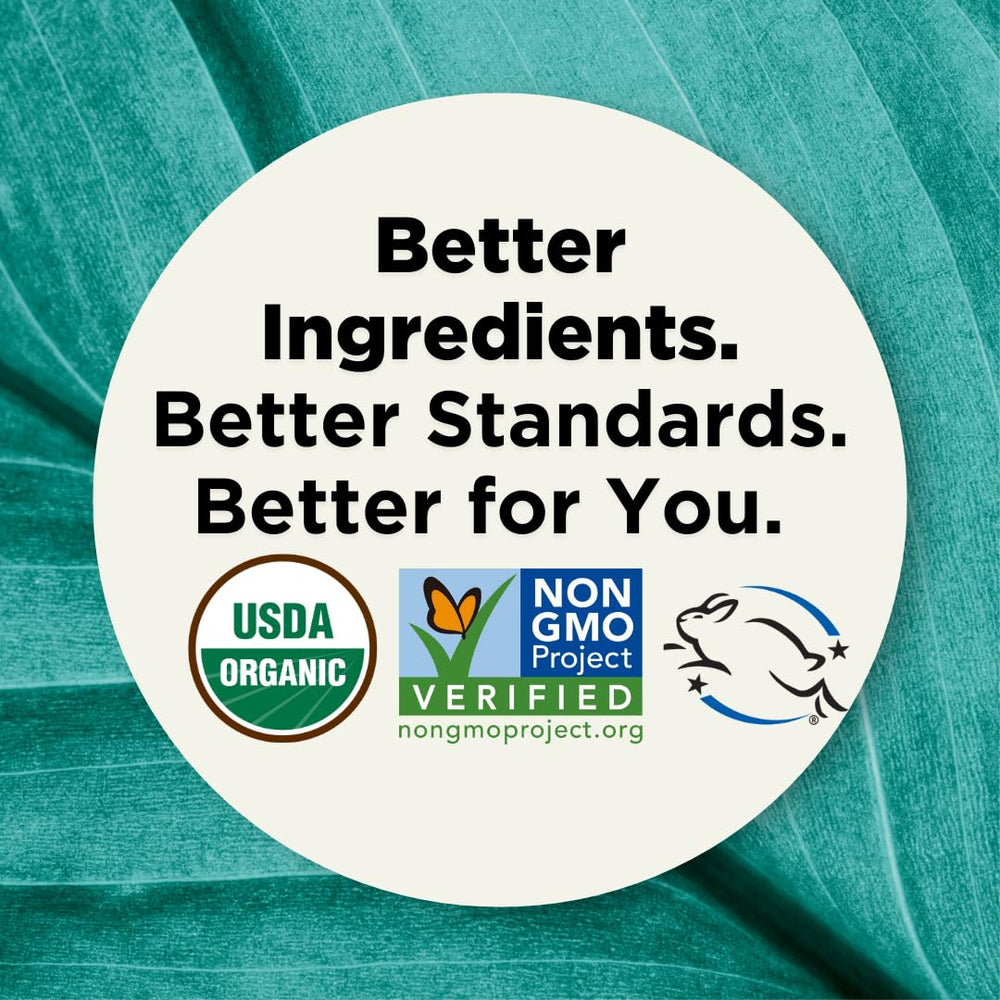 Forces of Nature Calm Mood organic certification label close-up