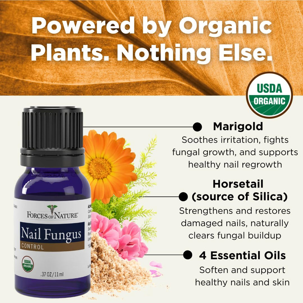 Forces of Nature Toenail Fungus Treatment application on toe nail shows targeted care
