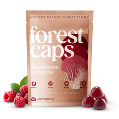 Forest Caps Mushroom Gummies Lion’s Mane bottle boosts focus and mental clarity.