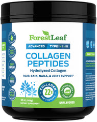 ForestLeaf collagen powder serving 11g per scoop.