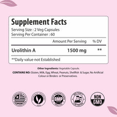 ForestVibe Urolithin A capsules pack shows vegan capsules.