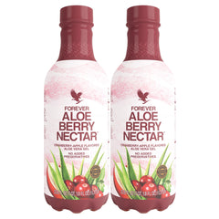 Forever Living Aloe Berry Nectar bottle front, preservative-free lifestyle option