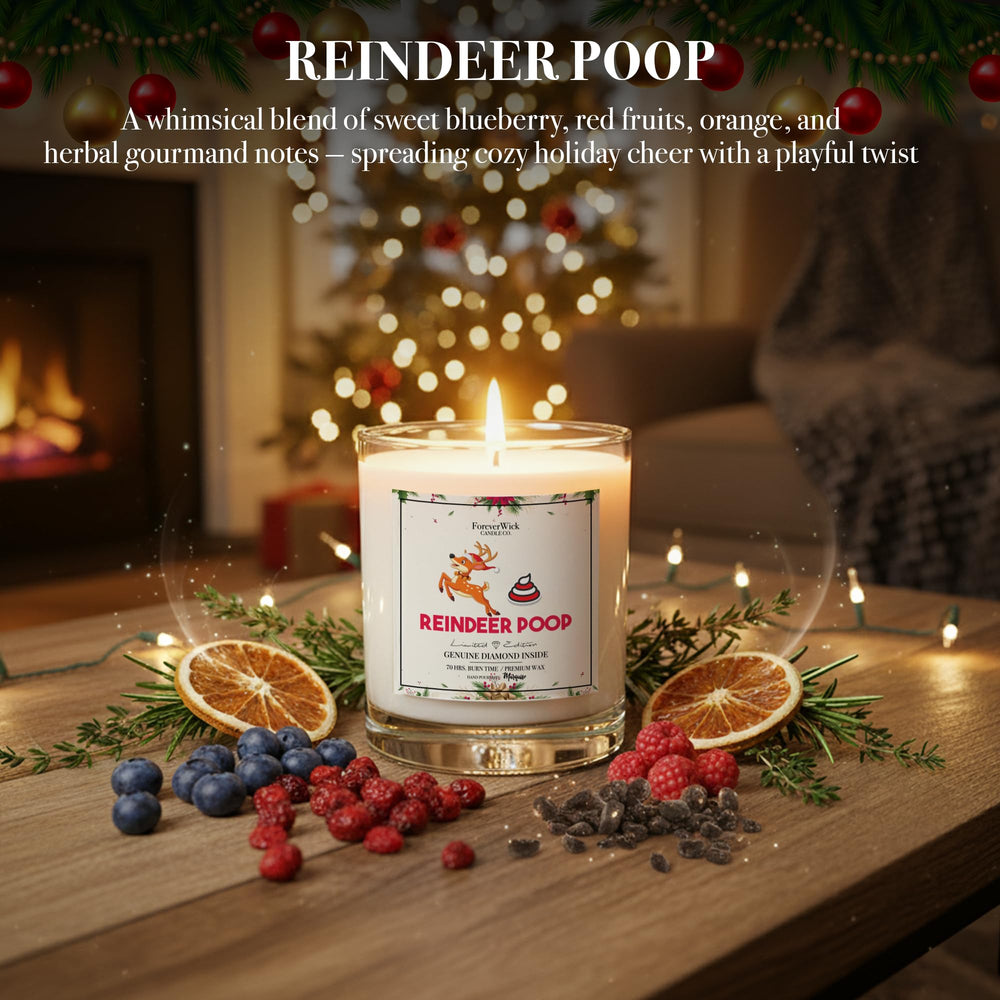 ForeverWick 70-hour burn-time candle demonstrates durability for December evenings.