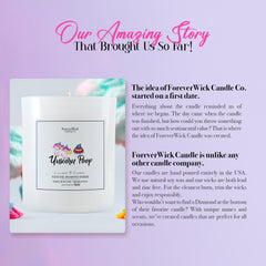 ForeverWick Clear glass jar candle design with elegant finish.