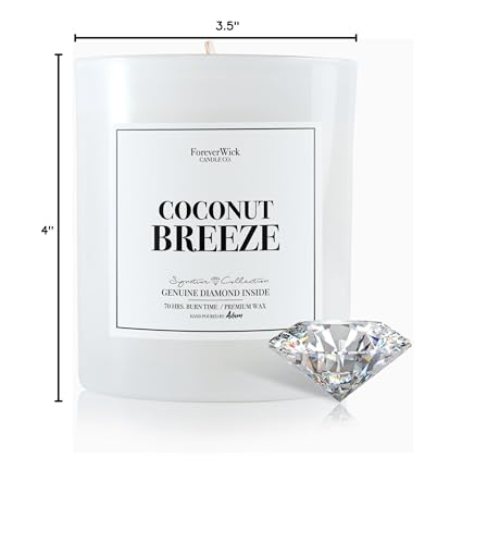 ForeverWick Coconut Breeze soft ambient light casting warm glow in room.