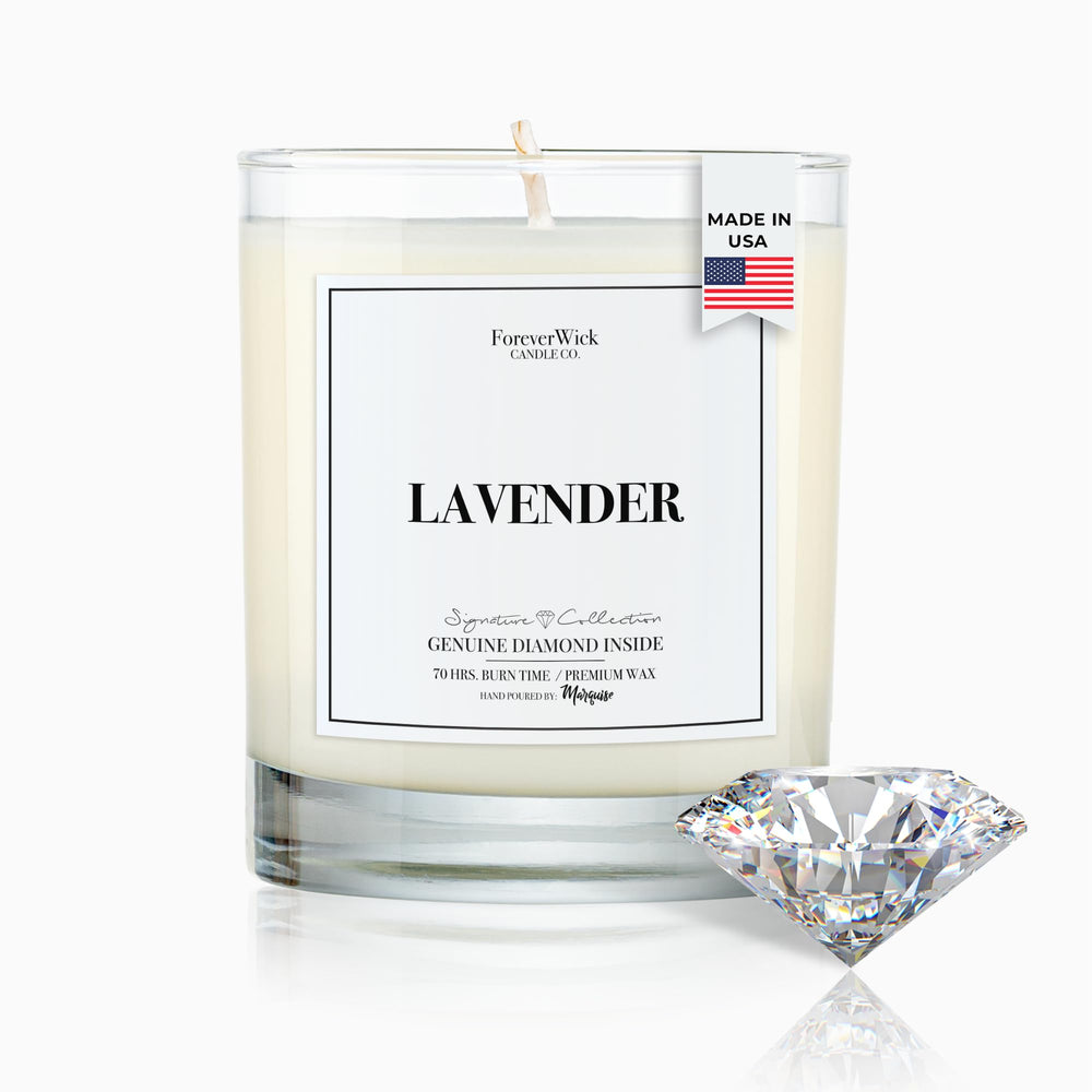 ForeverWick Lavender & Magnolia candle jar creates a calming room ambiance