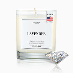 ForeverWick Lavender & Magnolia candle jar creates a calming room ambiance