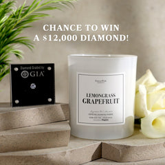 Foreverwick Lemongrass Grapefruit candle 70-hour burn for long-lasting ambiance