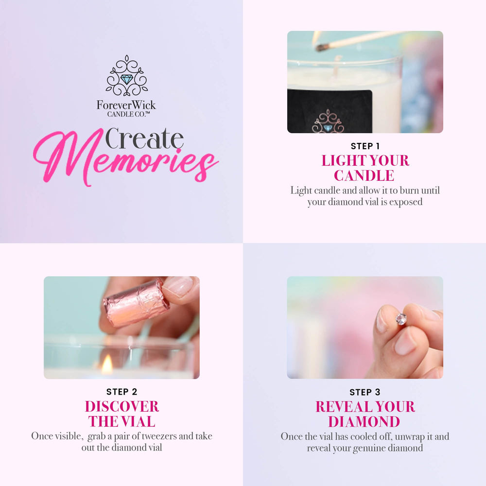 ForeverWick Organic soy wax close-up emphasizes clean burn.