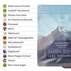 Form Peakblend smoothie in a glass after blending