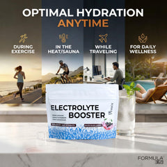Scoop of Formula 369 Electrolyte Booster measured for one serving during training.