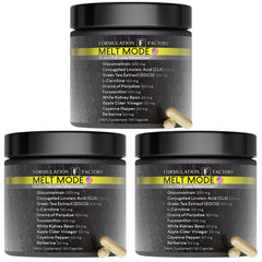 Formulation Factory Melt Mode bottle showcasing a 360-count metabolic support supplement