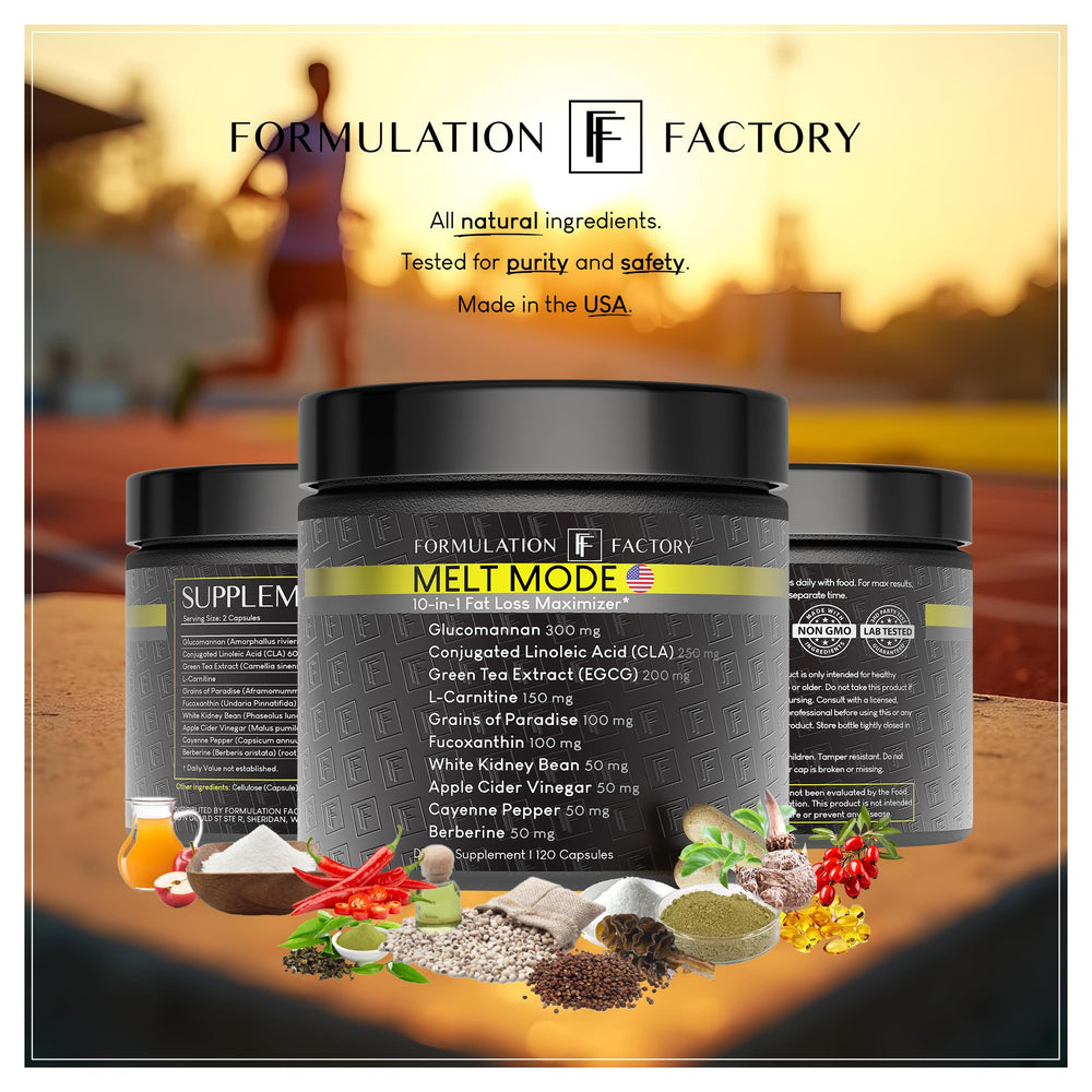 Formulation Factory Melt Mode produced in a FDA-registered USA facility