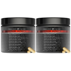 Formulation Factory Primal Power bottle front for convenient daily vitality support.
