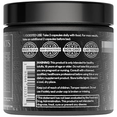 Self Obsessed capsules close-up in bottle for daily use.