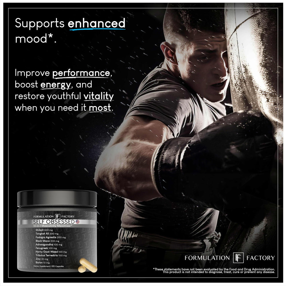Formulation Factory Self Obsessed pour shows capsules ready for daily routine.