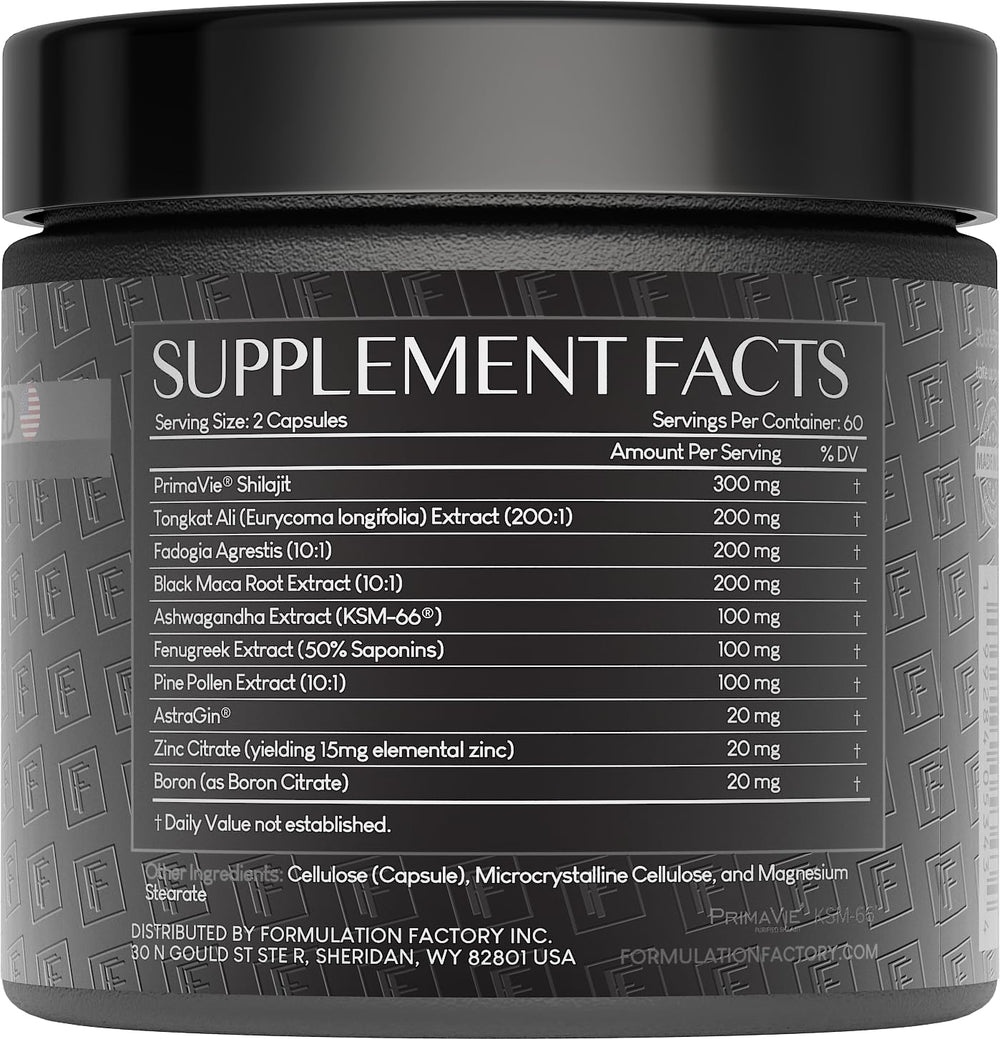 Formulation Factory Self Obsessed Maxxed capsules closeup highlighting concentrated formula