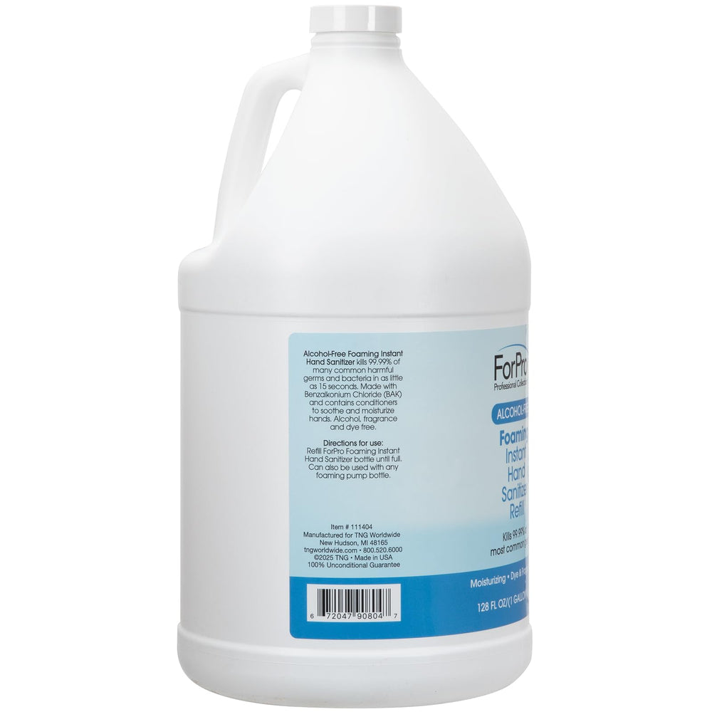 ForPro Professional Collection fragrance-free label on sanitizer bottle, ideal for sensitive skin.