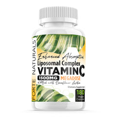 FORTE NATURALS high-dose liposomal vitamin C bottle front may support daily immune health.