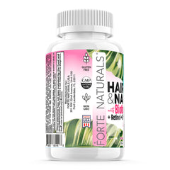 FORTE NATURALS gummies close-up texture with coconut oil shine