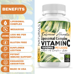FORTE NATURALS sunflower lecithin ingredient detail highlights natural emulsifier.
