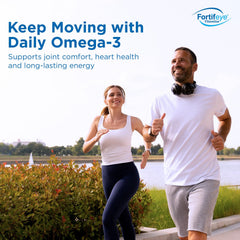 Fortifeye Super Omega-3 Max label detail shows EPA 1200 mg and DHA 900 mg.