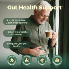 Fortisca Mushroom Coffee mushroom-blend image emphasizing Lion's Mane for cognitive support.