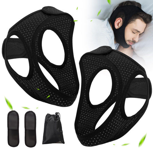 Forzacx chin strap close-up shows breathable fabric for comfortable overnight wear