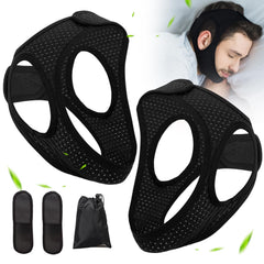 Forzacx chin strap close-up shows breathable fabric for comfortable overnight wear