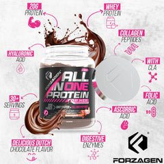 Forzagen All in One Protein for Her digestive-friendly blend supports smoother digestion after meals.