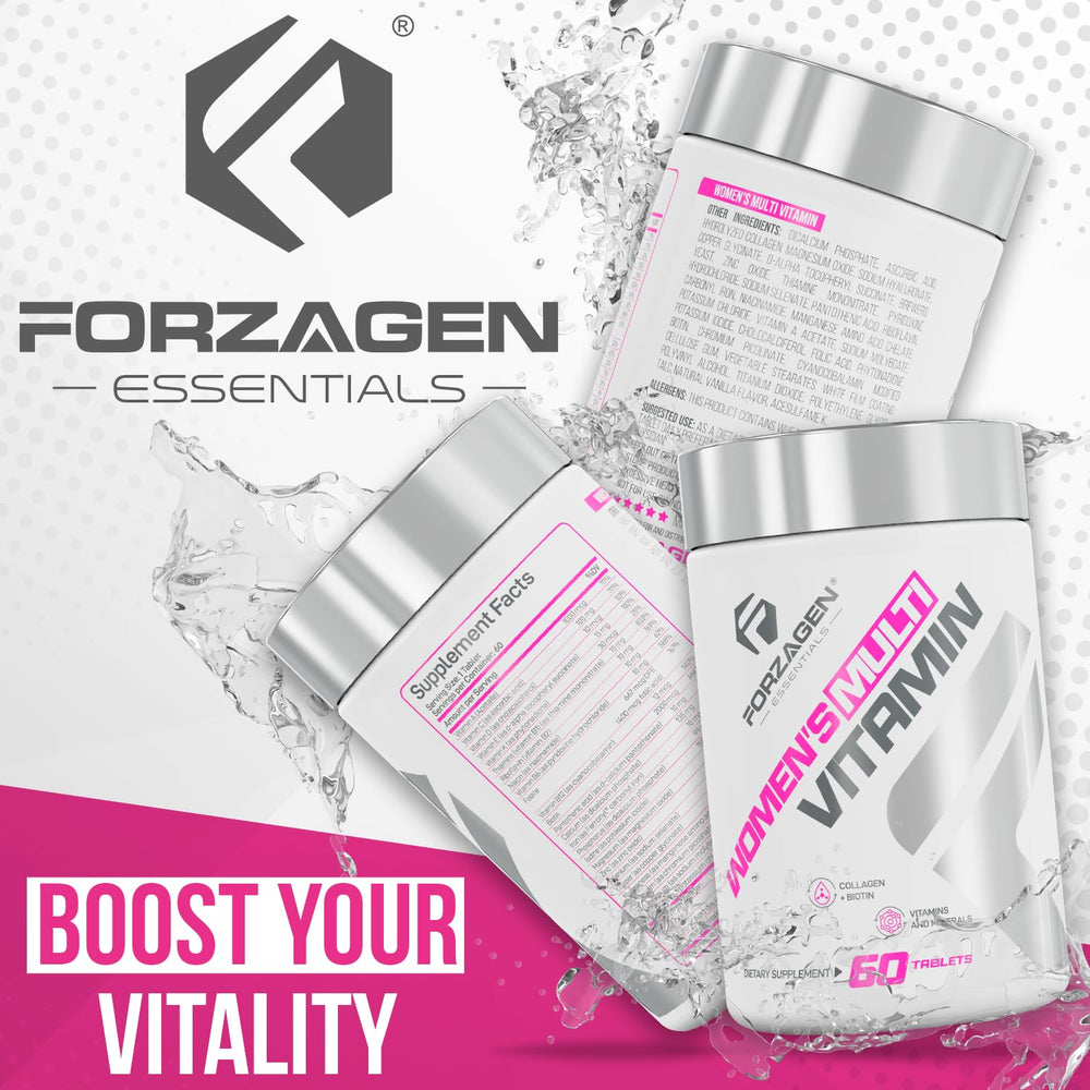 Forzagen Essentials ingredients include hydrolyzed collagen and hyaluronic acid.