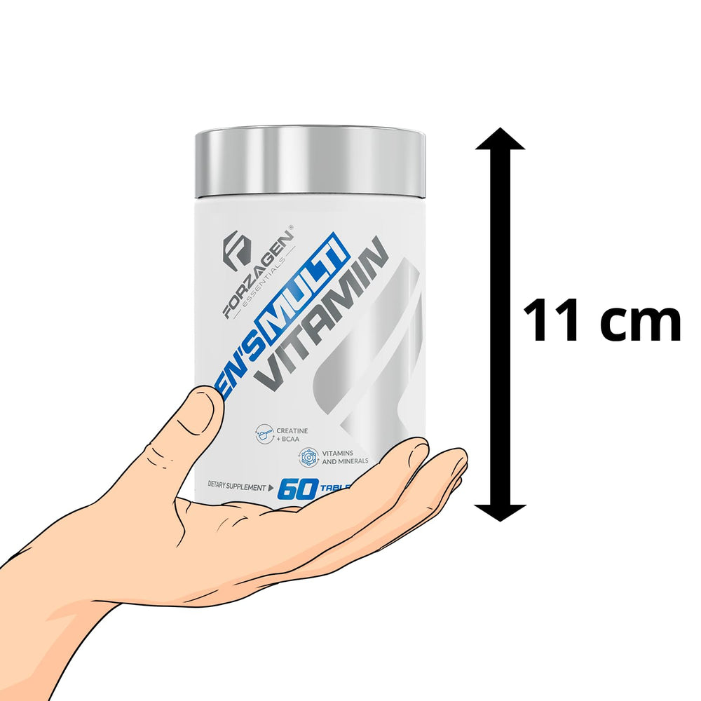 Forzagen Essentials men's multivitamin digestive-friendly — gentle on stomach for daily use.